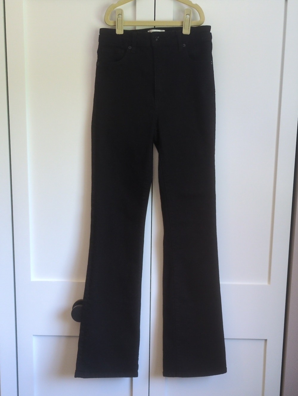 FRAME The Reboot Black Bootcut Jeans Women's Size 28 Stretch Denim